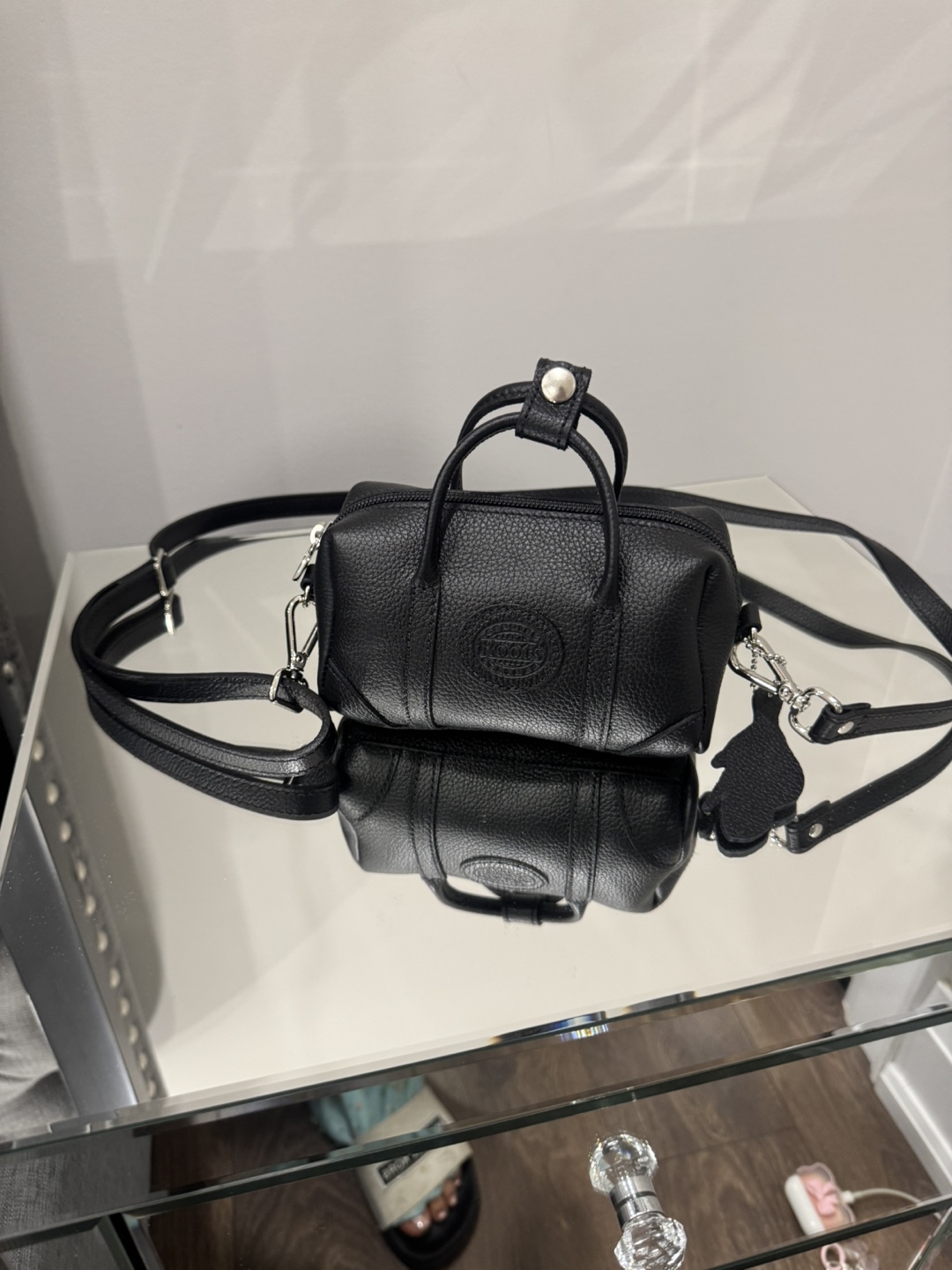 Roots  Mini Canada Bag - Black Leather - photo 3