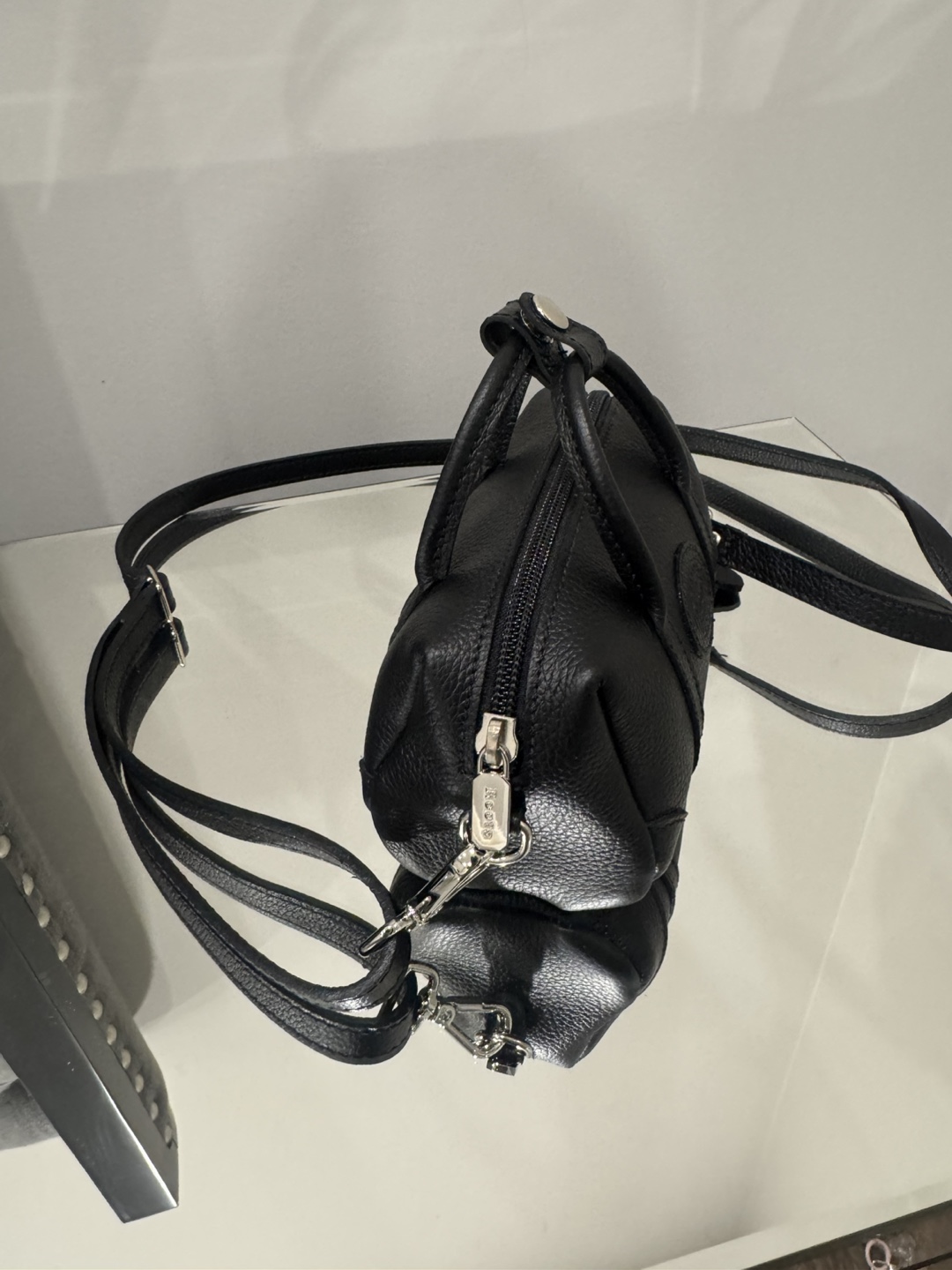 Roots  Mini Canada Bag - Black Leather - photo 2