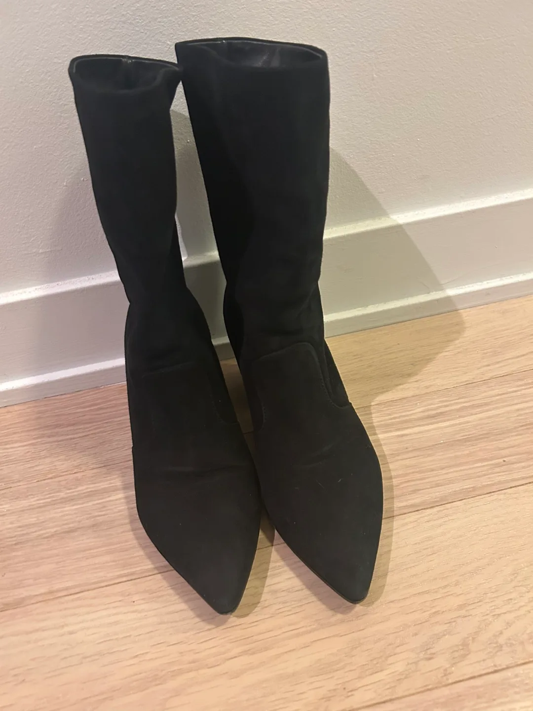 Prada Black Suede Boots - Size 37 thumbnail