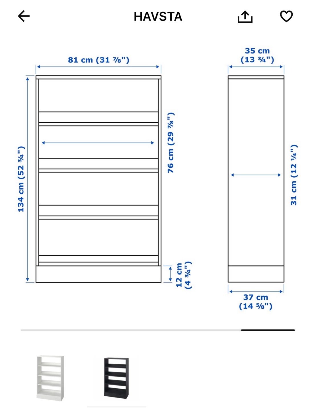 IKEA HAVSTA Grey Shelf Unit - photo 2