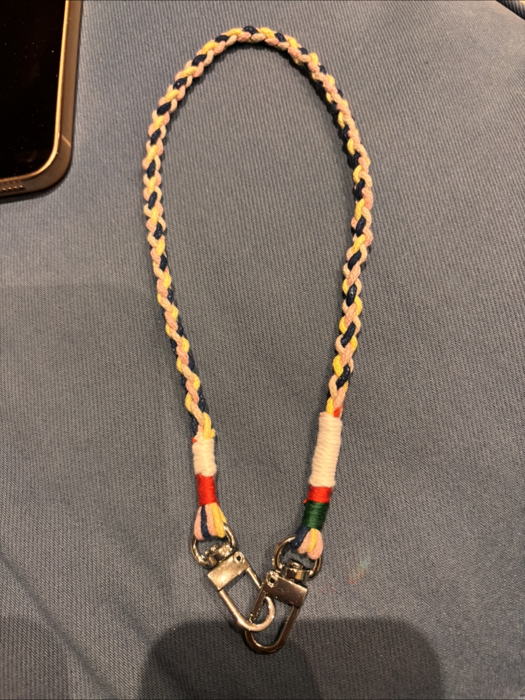 Handmade Braided Phone Charm Strap - photo 2