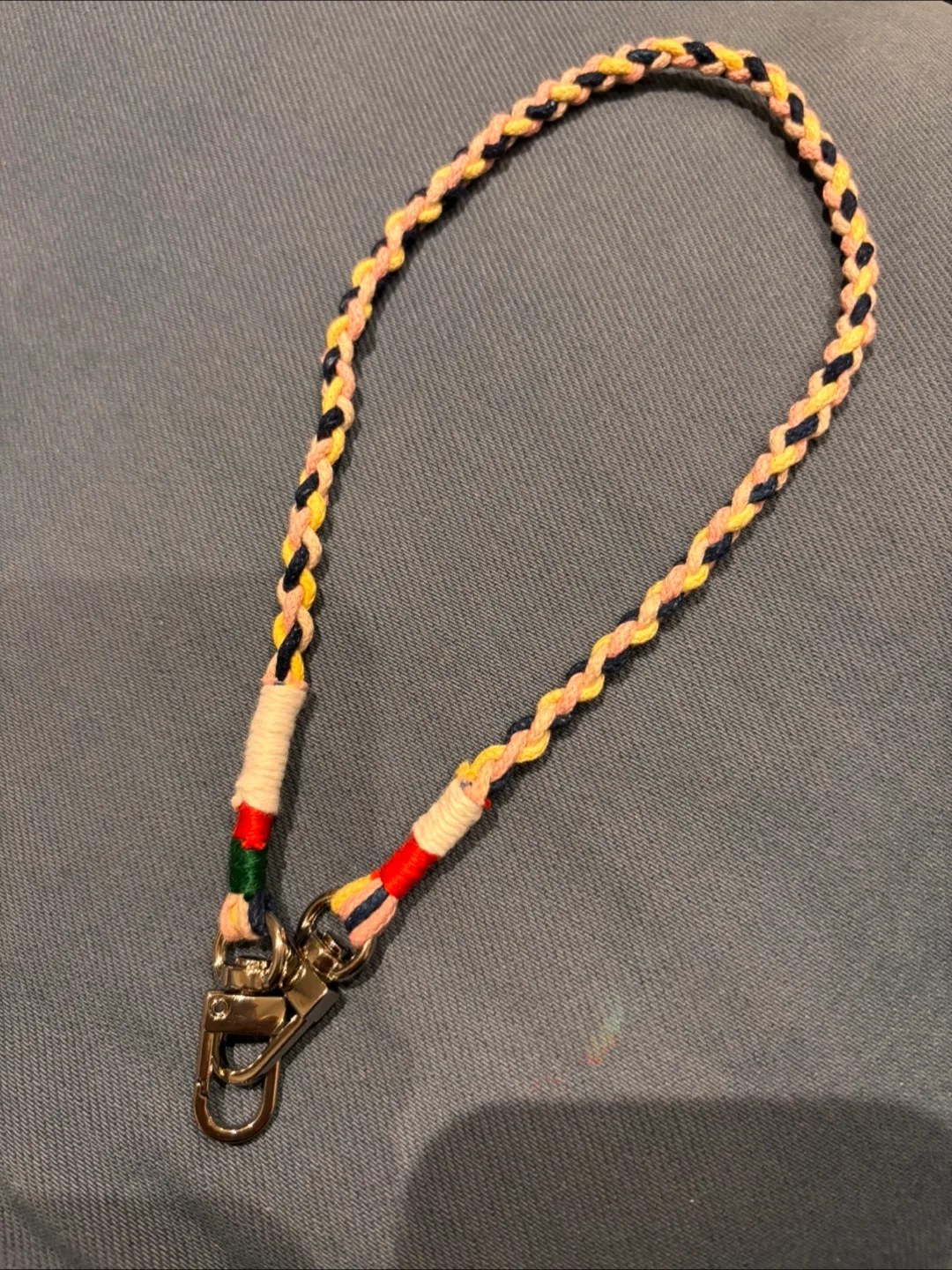 Handmade Braided Phone Charm Strap