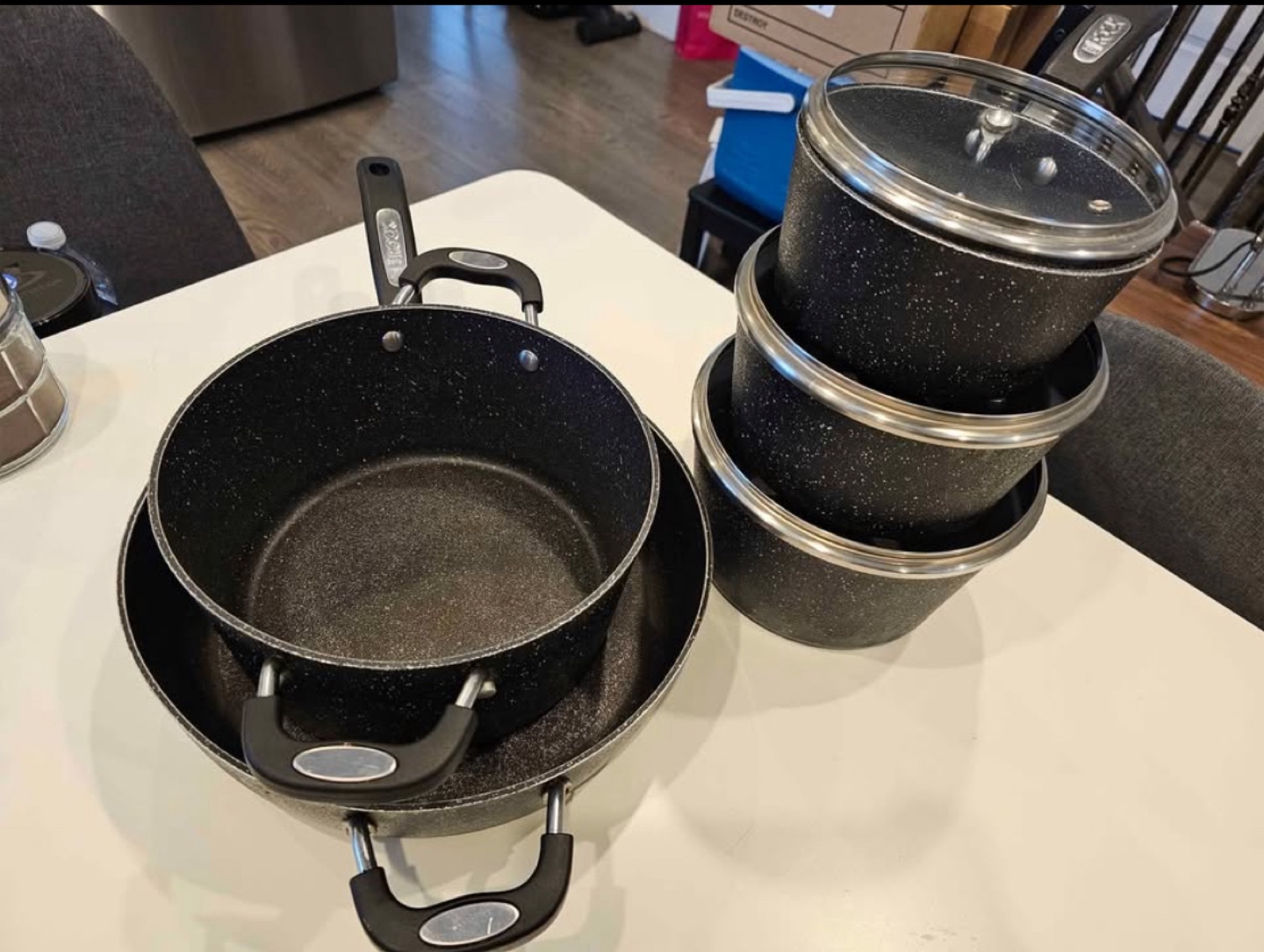 The Rock speckled black 5-piece cookware set - photo 2