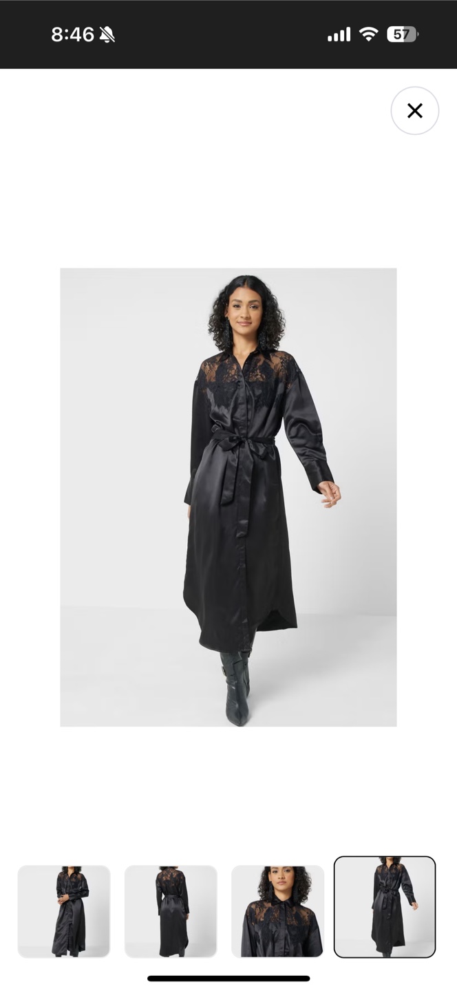 Design Black Lace Midi Dress