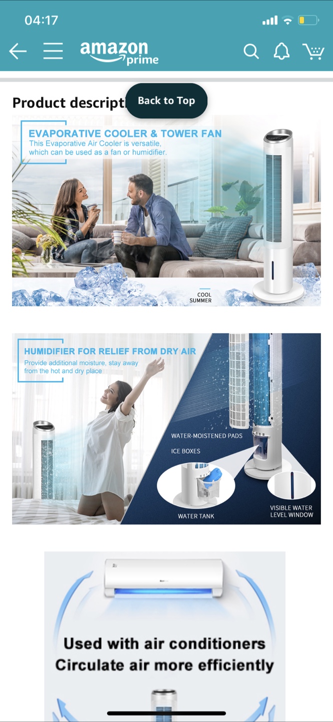 Evaporative Cooler & Tower Fan - photo 5