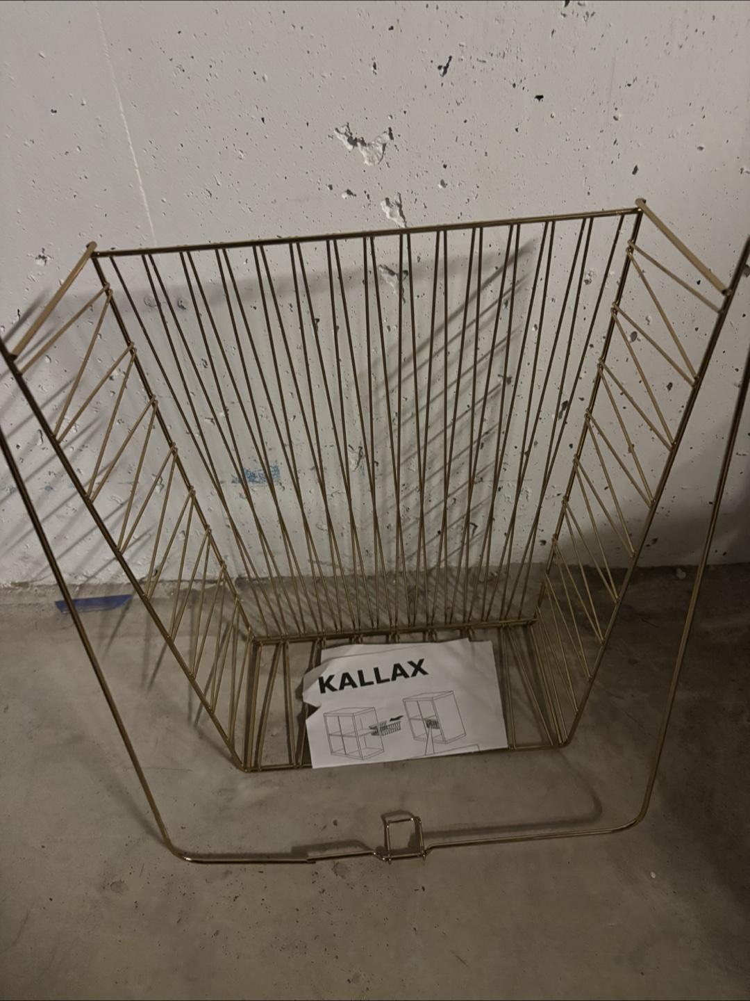 IKEA Kallax Basket Insert - Gold