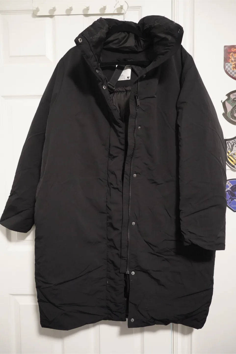 Frank And Oak Black Coat - Size L/G