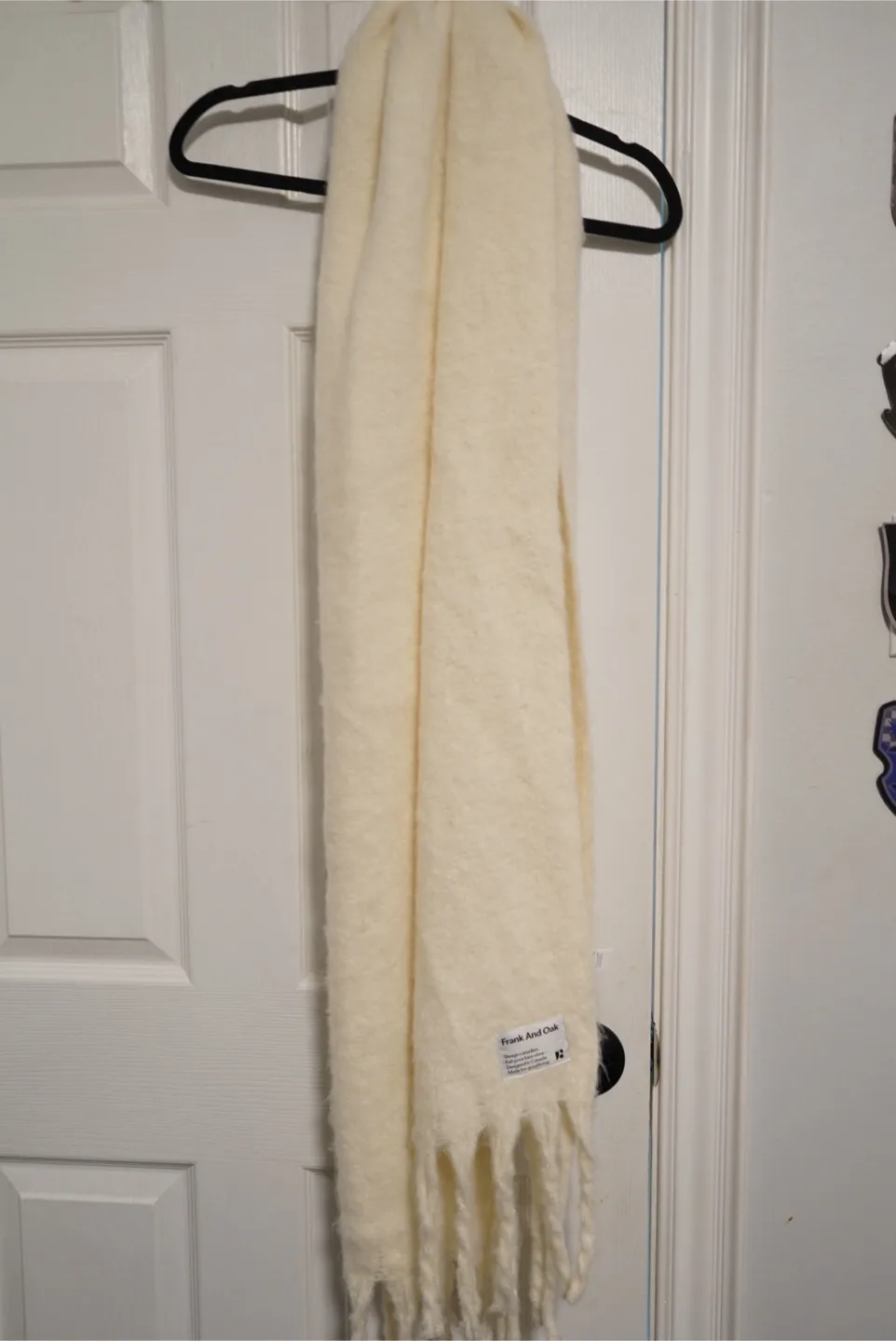 Frank And Oak Cream Scarf