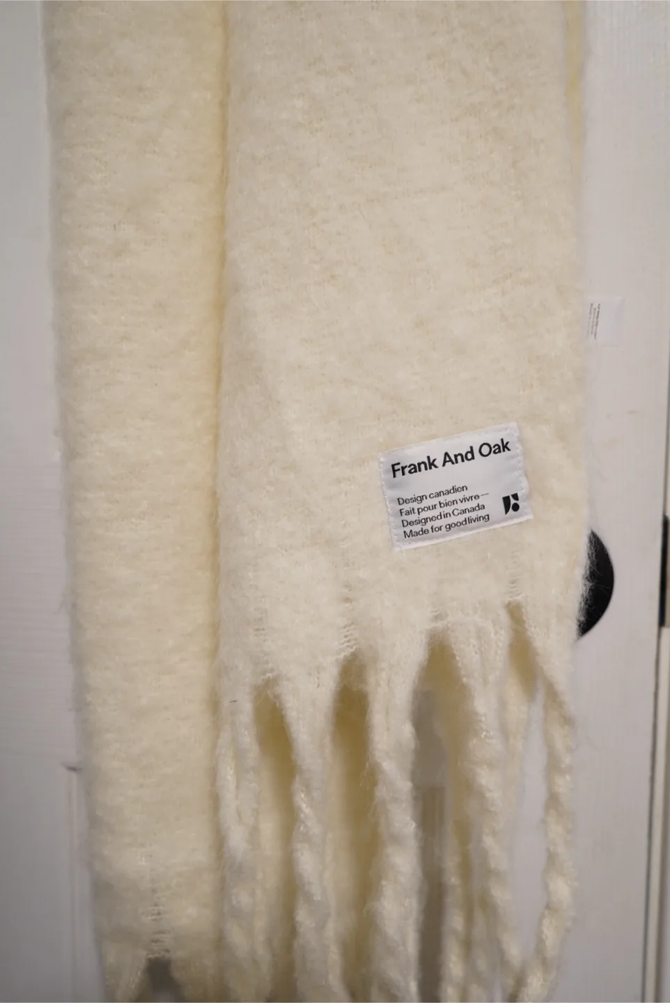 Frank And Oak Cream Scarf image indicator(2)