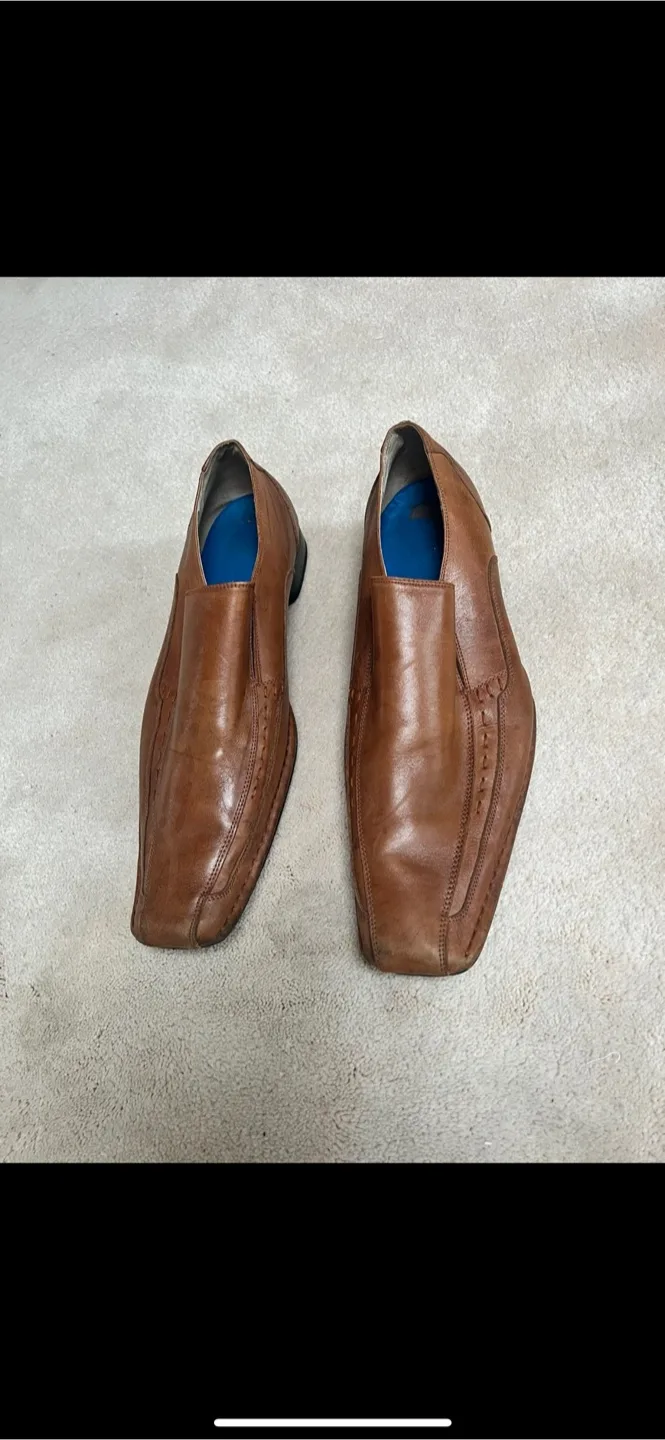 Brown Leather Dress Shoes, Size 13M thumbnail