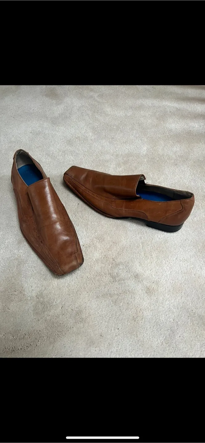 Brown Leather Dress Shoes, Size 13M image indicator(2)