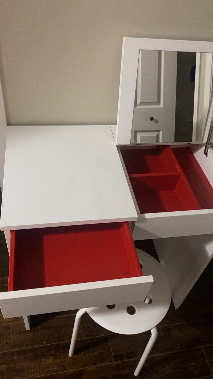 IKEA Brimnes Dressing Table & Stool - photo 2