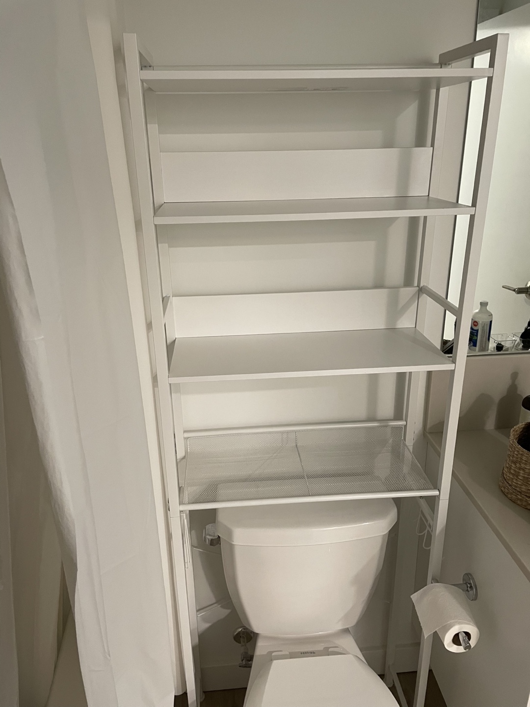 Amazon White Over Toilet Storage