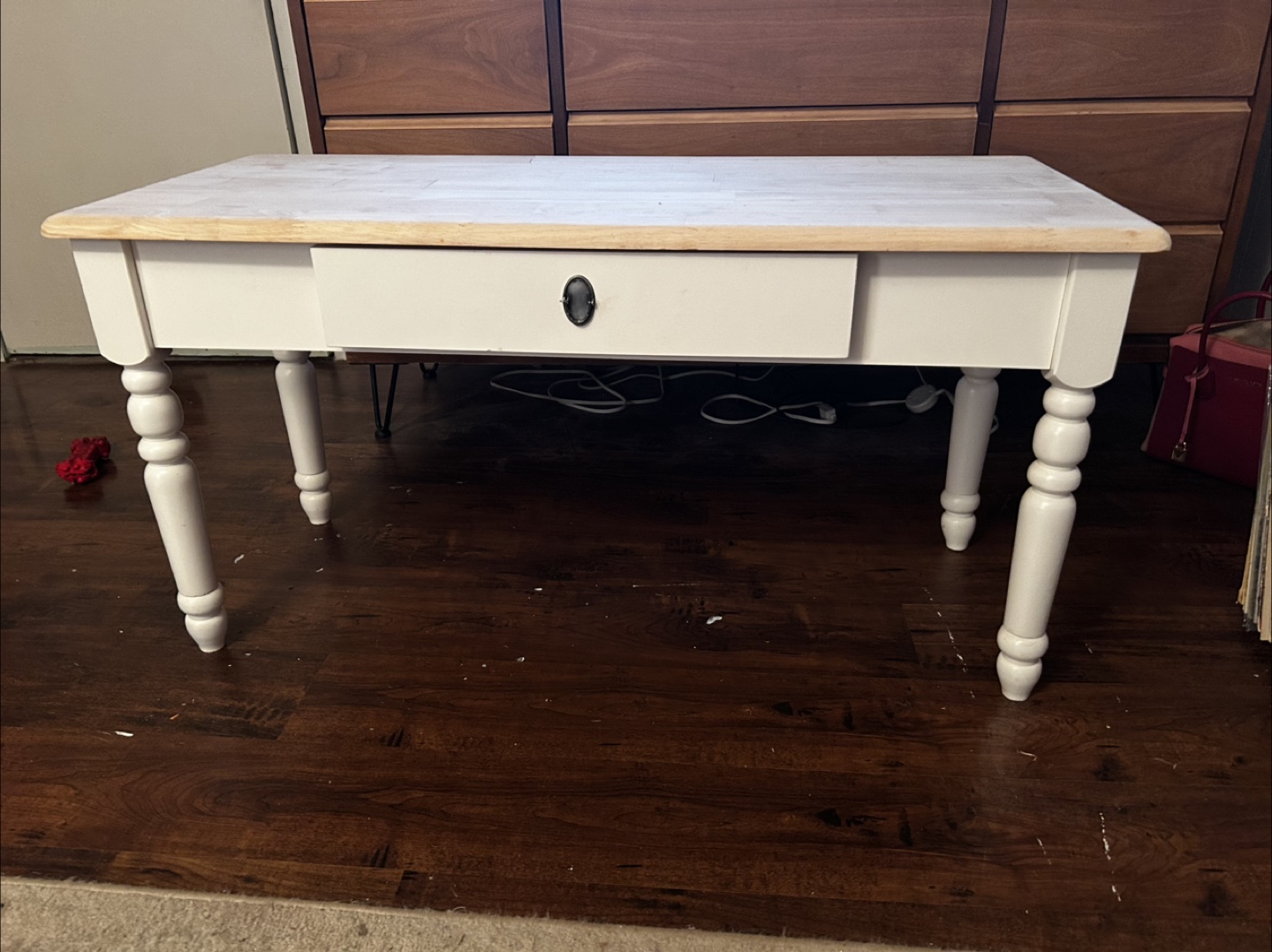 Wooden Coffee Table with Drawer/Bench