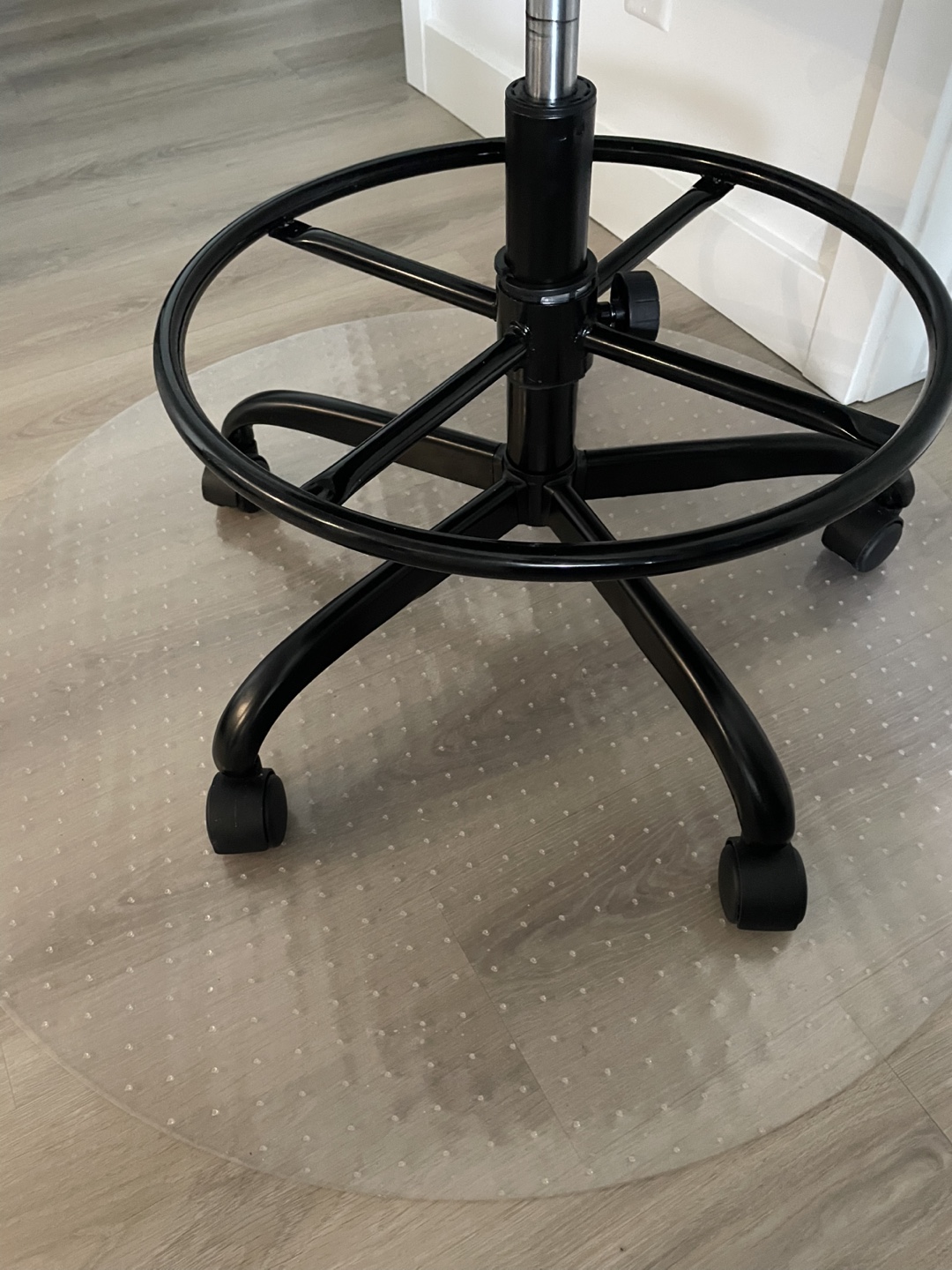 Amazon Black Drafting Chair + Clear Mat - photo 2