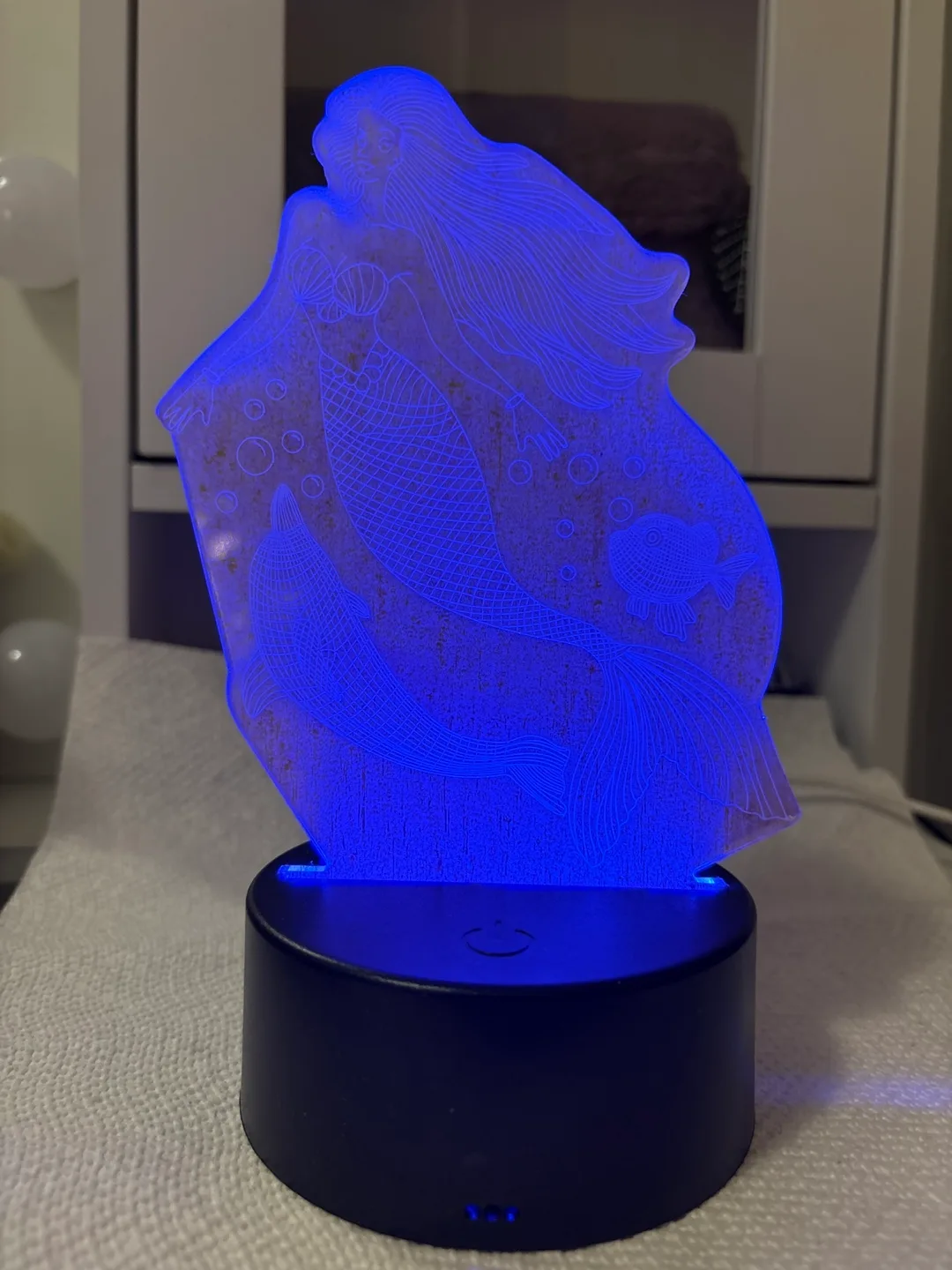 Mermaid LED Color Changing Night Light 🥕💚 image indicator(3)