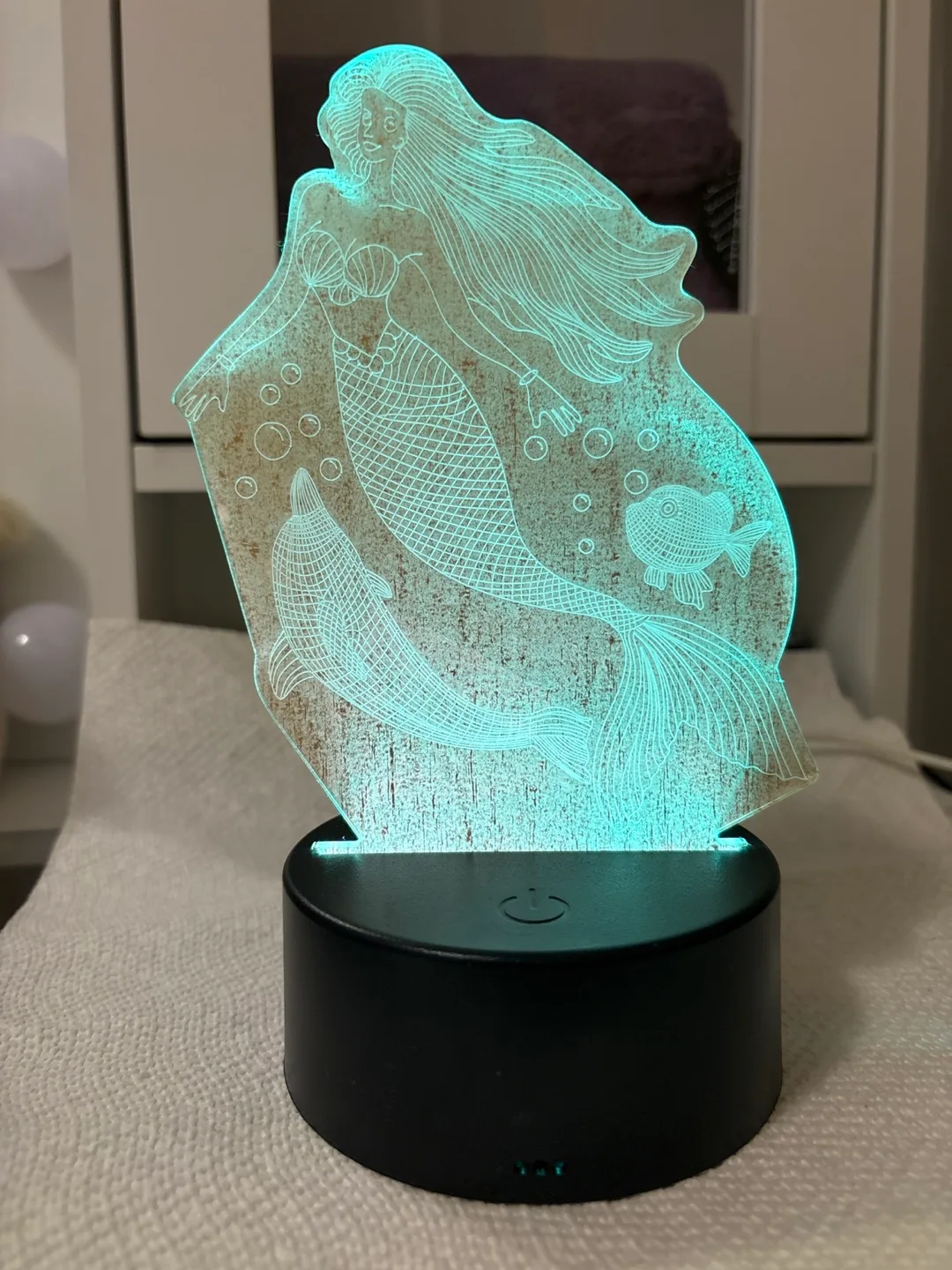Mermaid LED Color Changing Night Light 🥕💚 image indicator(2)