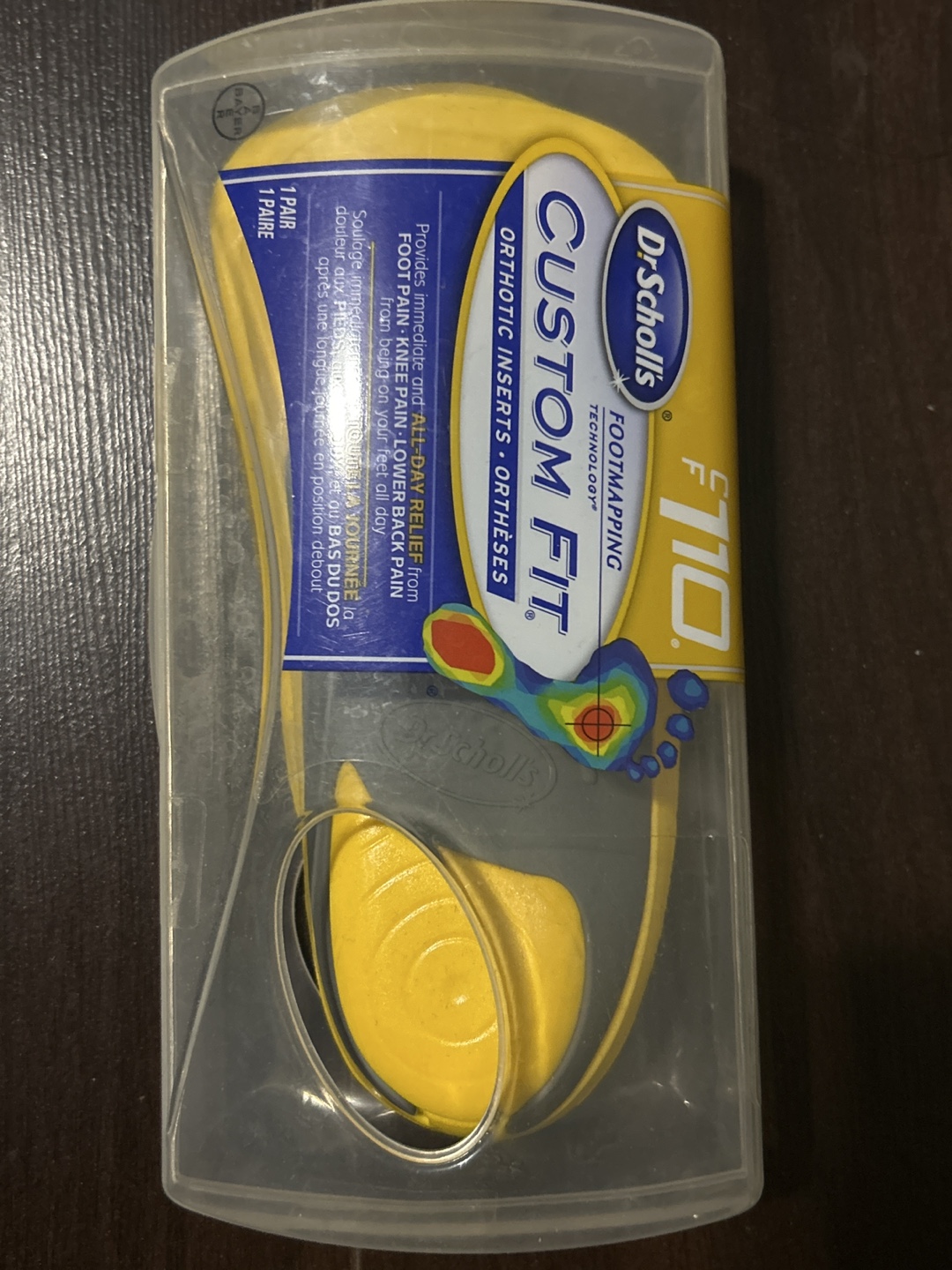 Dr. Scholl's Custom Fit Orthotic Inserts F110 - New