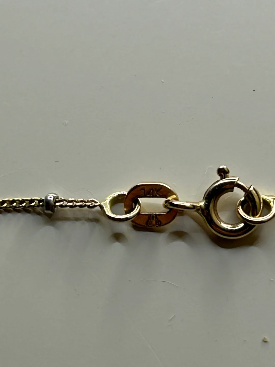14K Gold Key Pendant Necklace image indicator(3)