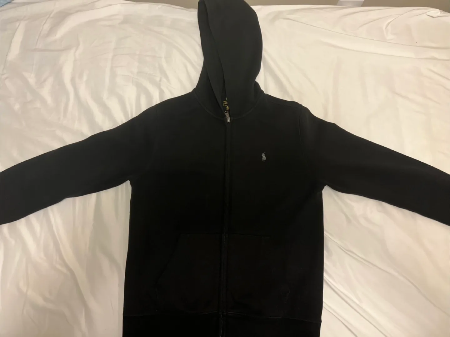 Polo Ralph Lauren Black Hoodie - Size L (14-16) thumbnail