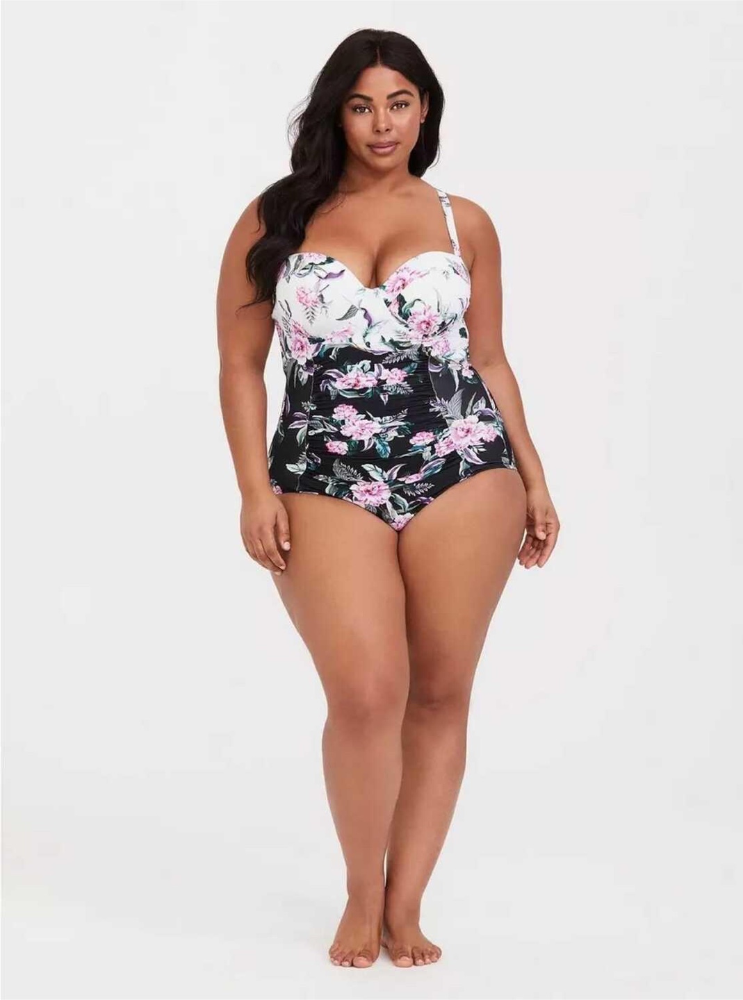 🧡 Torrid Floral Swimsuit - Size 1 - photo 3