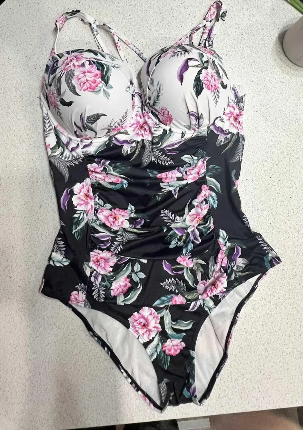 Torrid Floral Swimsuit - Size 1 thumbnail