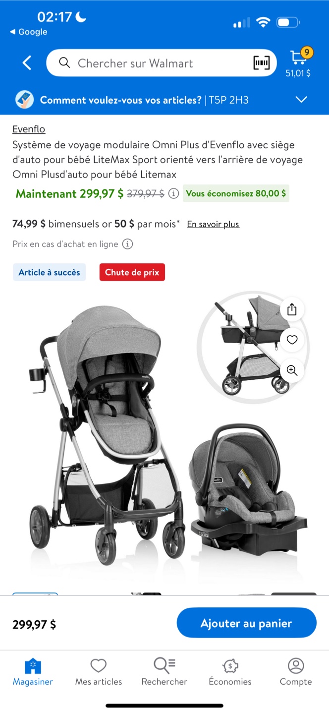 Evenflo Omni Plus Modular Travel System