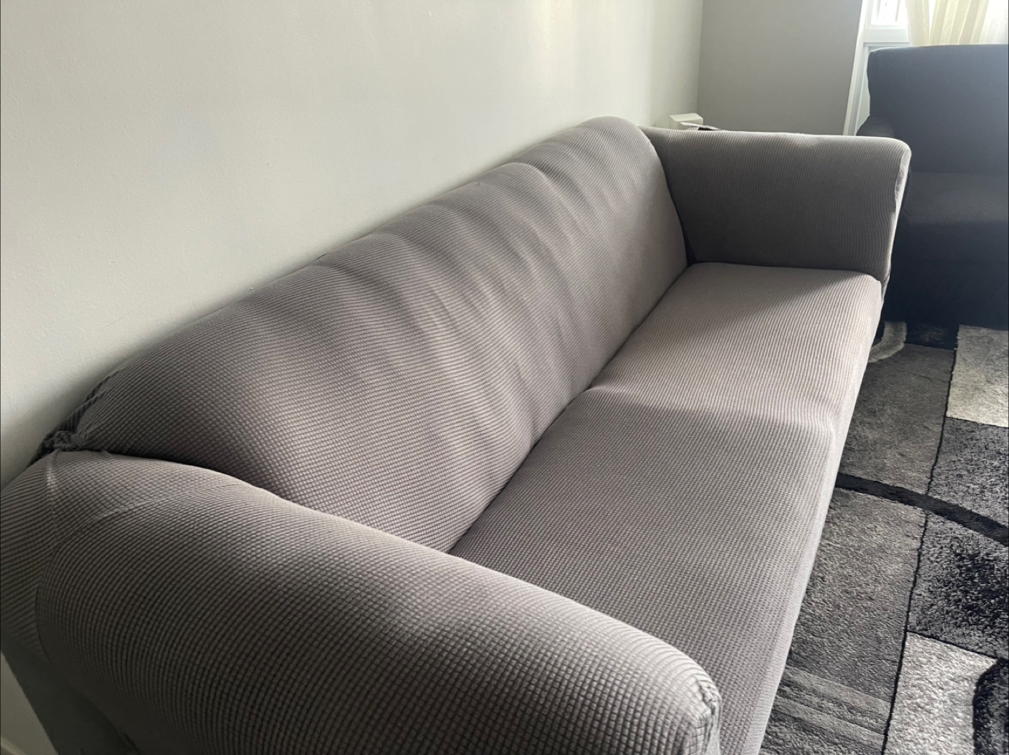 2 Grey Sofa  covers Great Condition! - photo 3