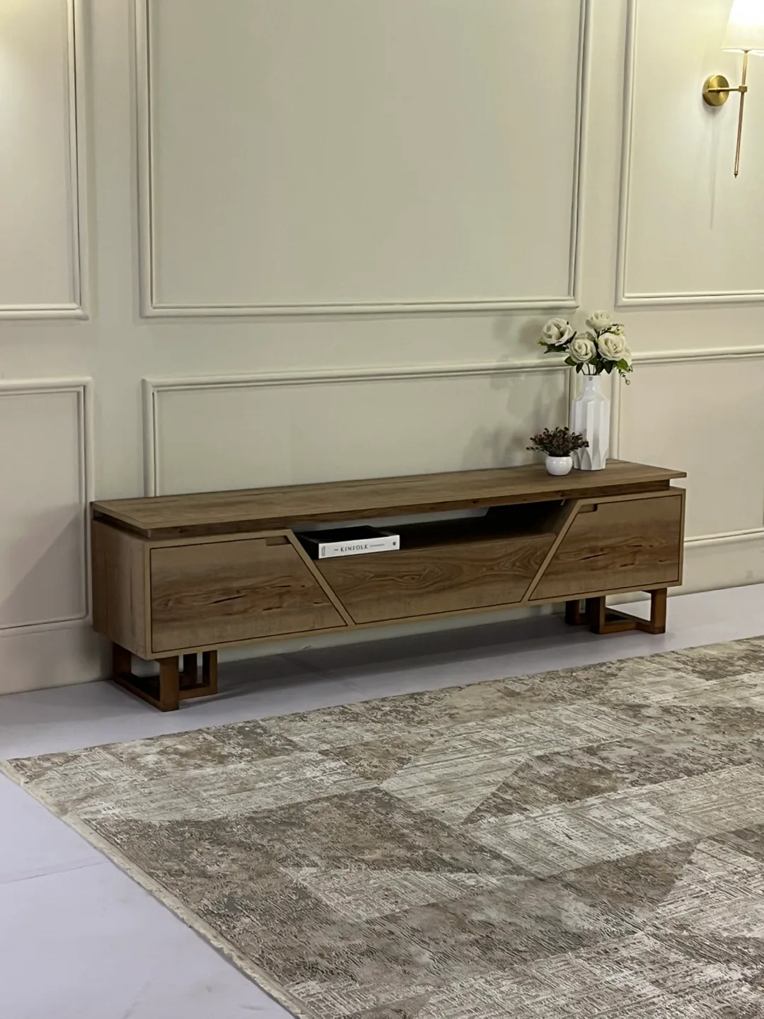 New TV Stand with 3 Storage Drawers in 6 feet length image indicator(4)