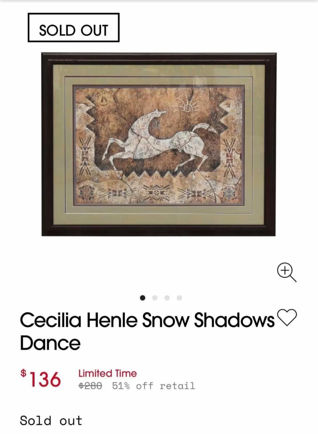 Cecilia Henle Snow Shadows Dance Framed Art image indicator(5)