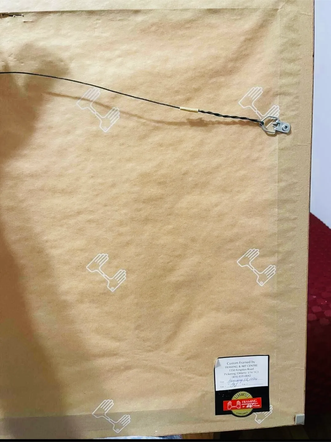 Gorgeous mahogany signed & dated landscape print image indicator(5)