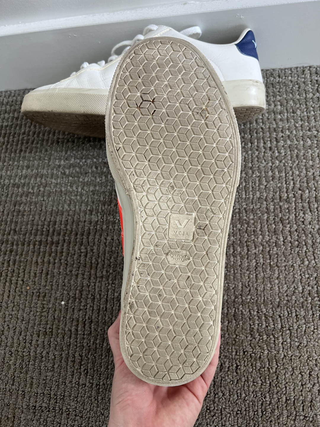 Veja Men’s White & Orange Sneakers size 10 - photo 4