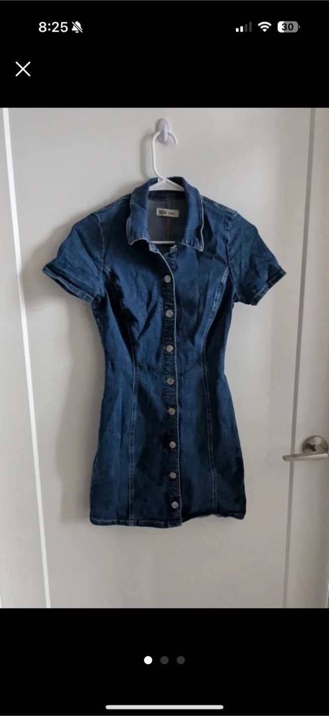 Zara Denim Dress - Size XS thumbnail