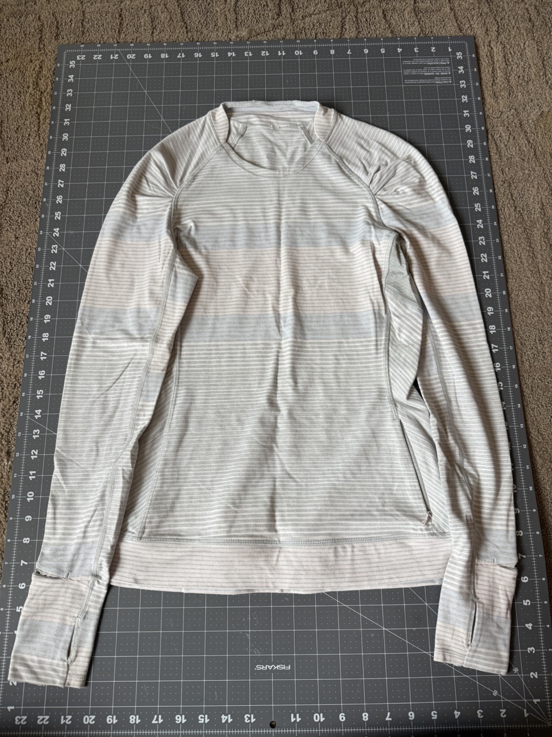 Lululemon Striped Long Sleeve Top