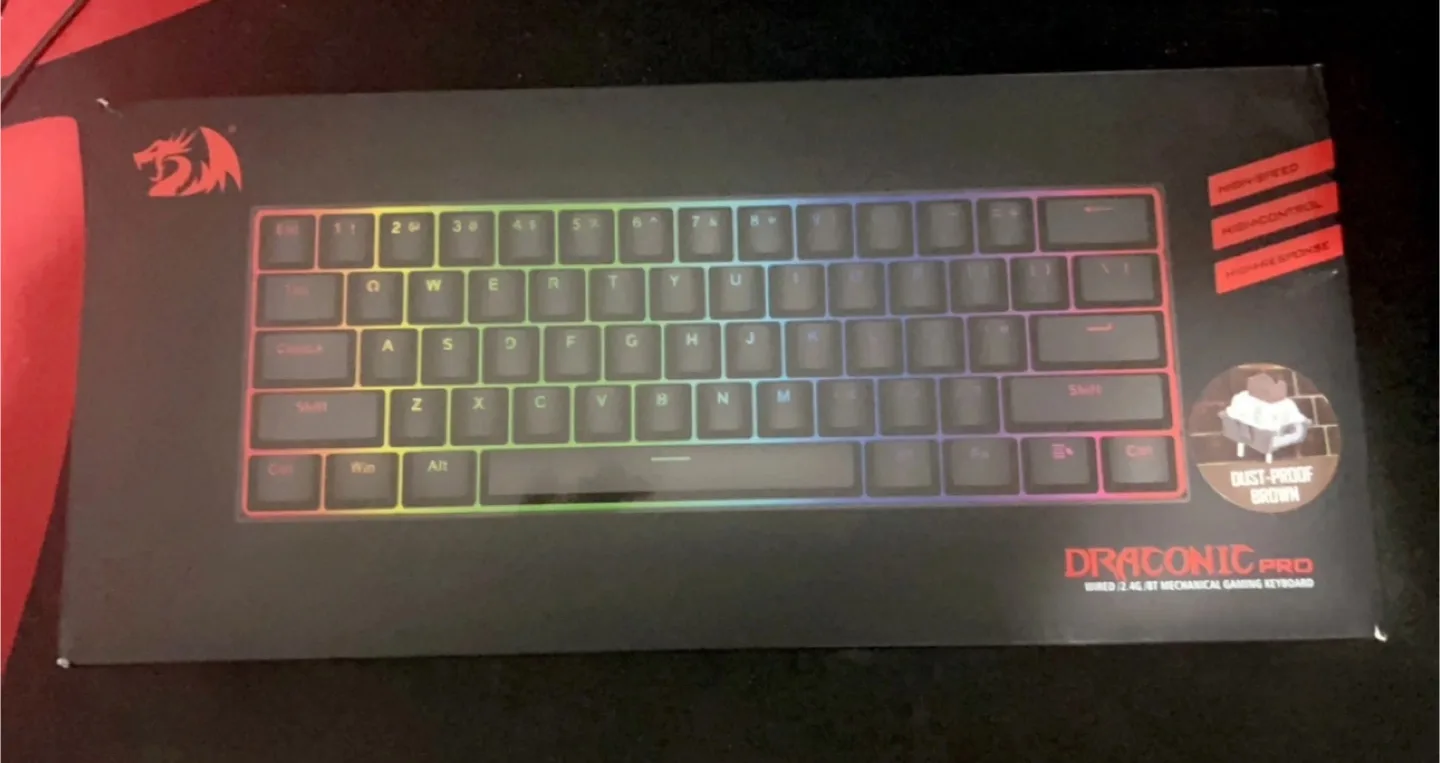 Redragon Draconic Pro 60% Wireless Mechanical Keyboard image indicator(2)