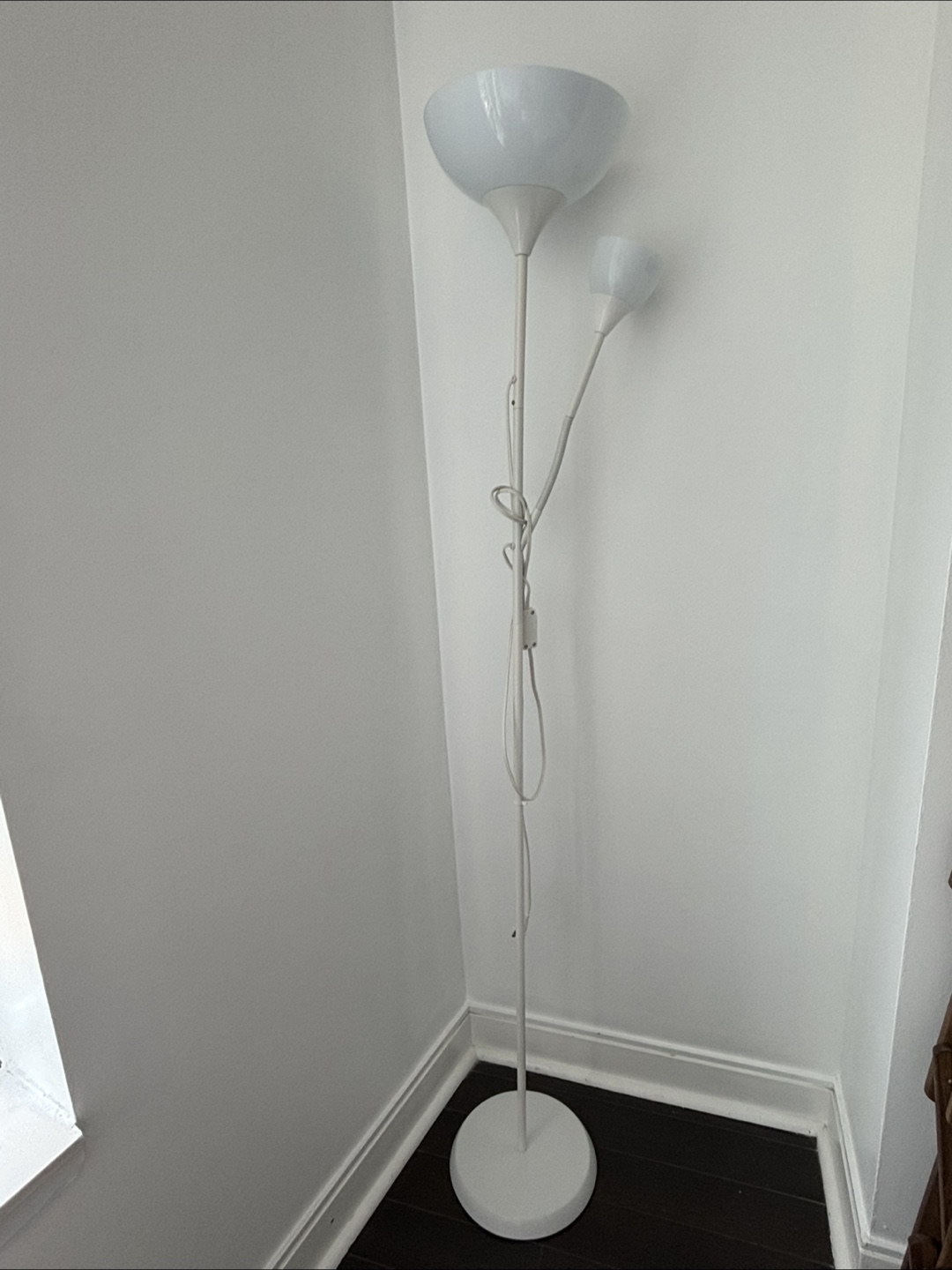 IKEA Floor Uplight/Reading Lamp - White - photo 3