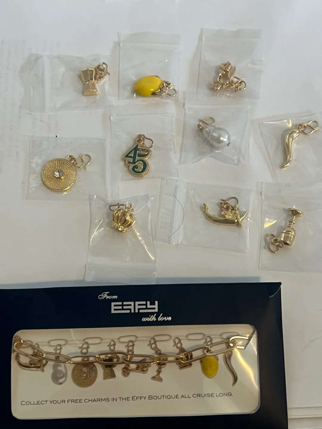 Effy Charms Bracelet Gold Tone New image indicator(3)