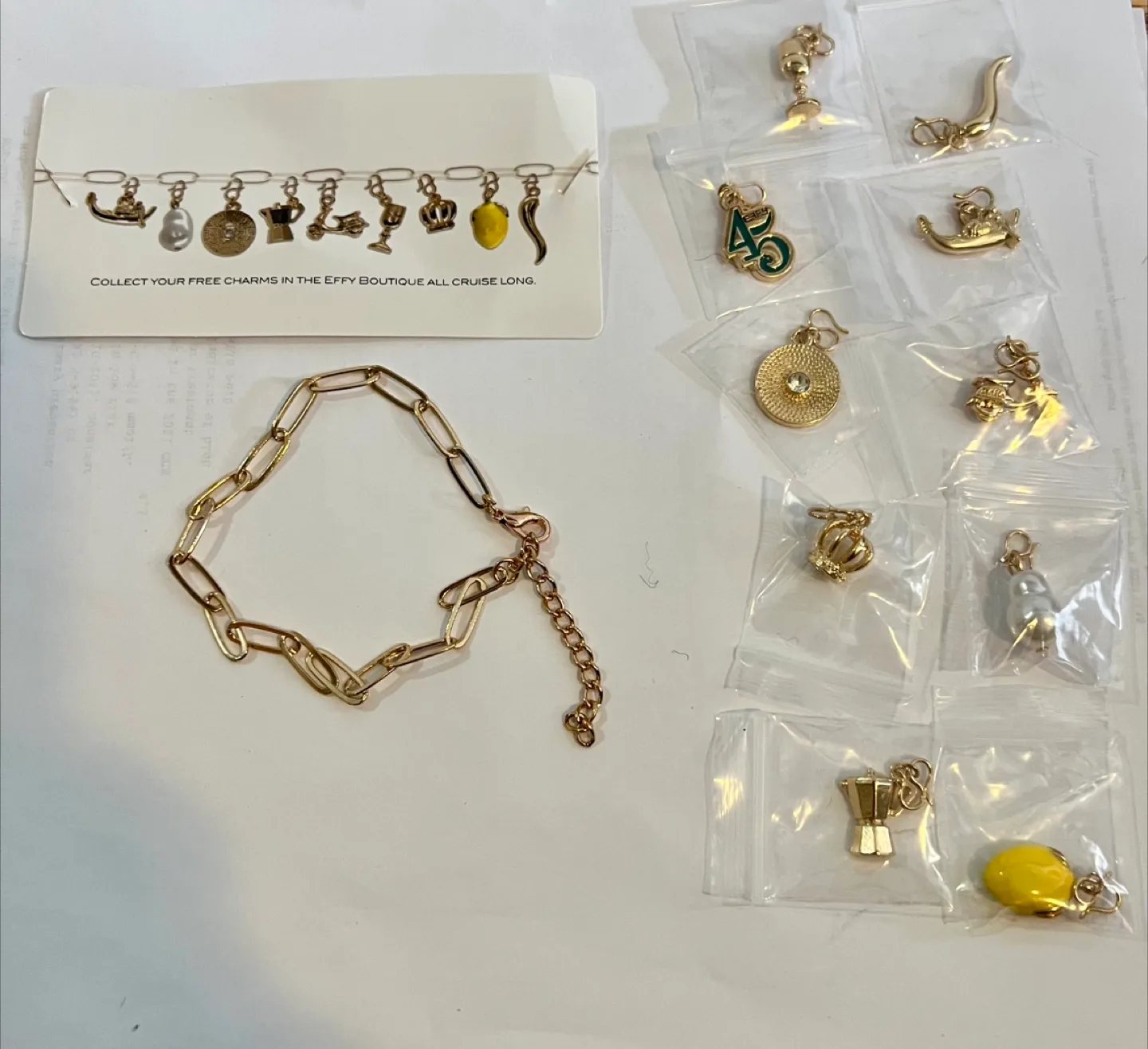 Effy Charms Bracelet Gold Tone New image indicator(2)