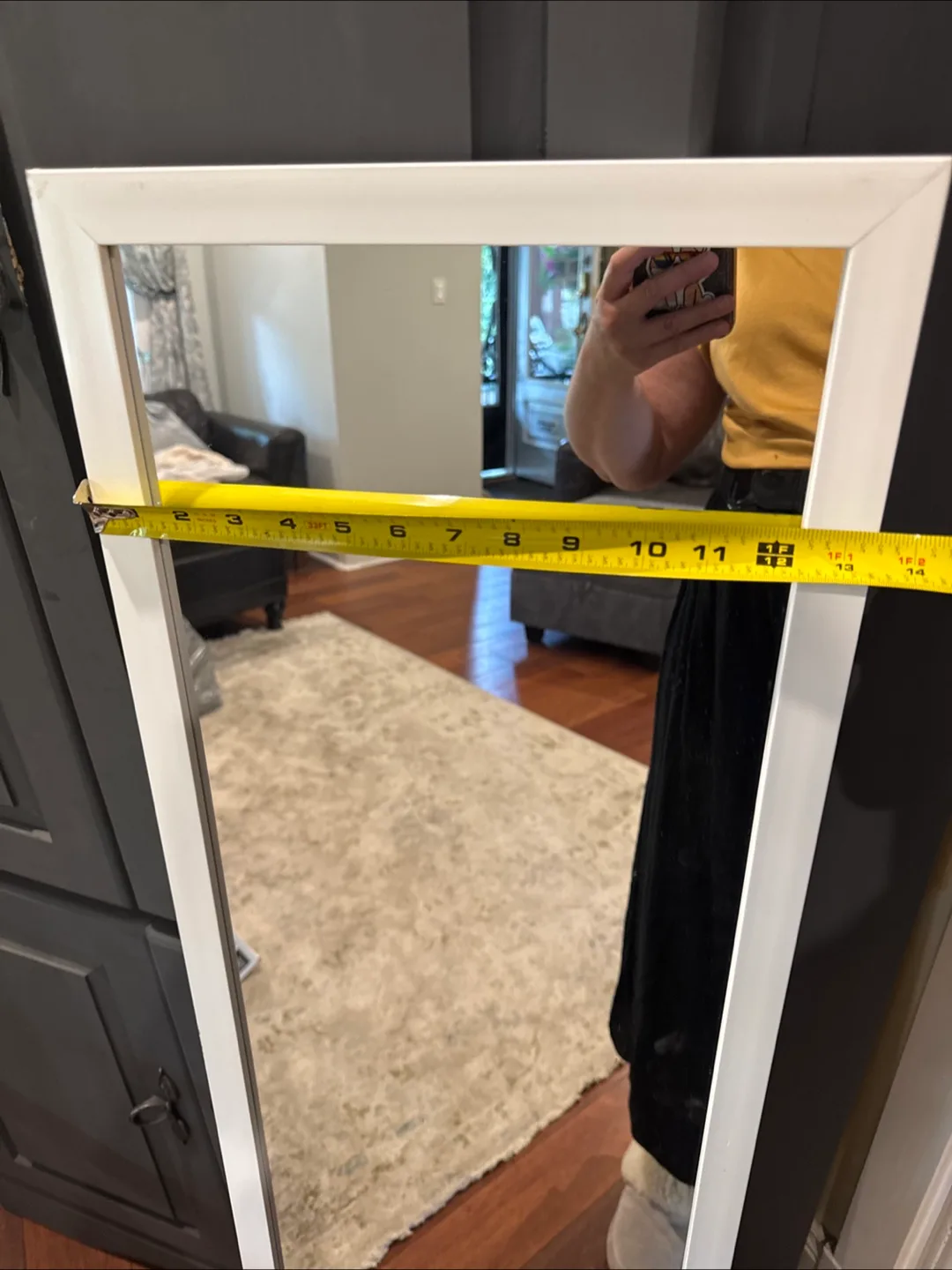 White Framed Mirror image indicator(2)