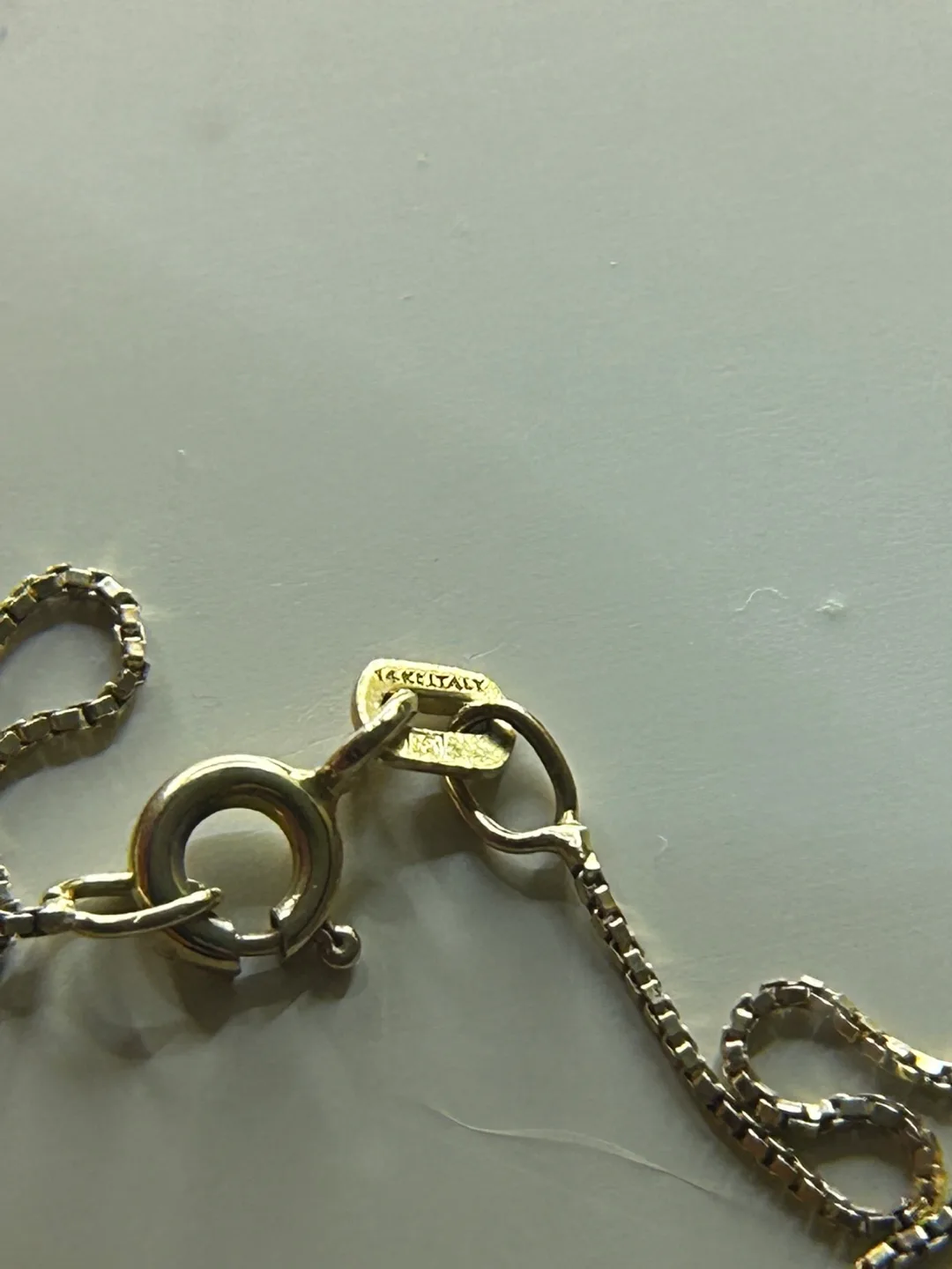 14K Gold Italy Pendant Necklace image indicator(4)