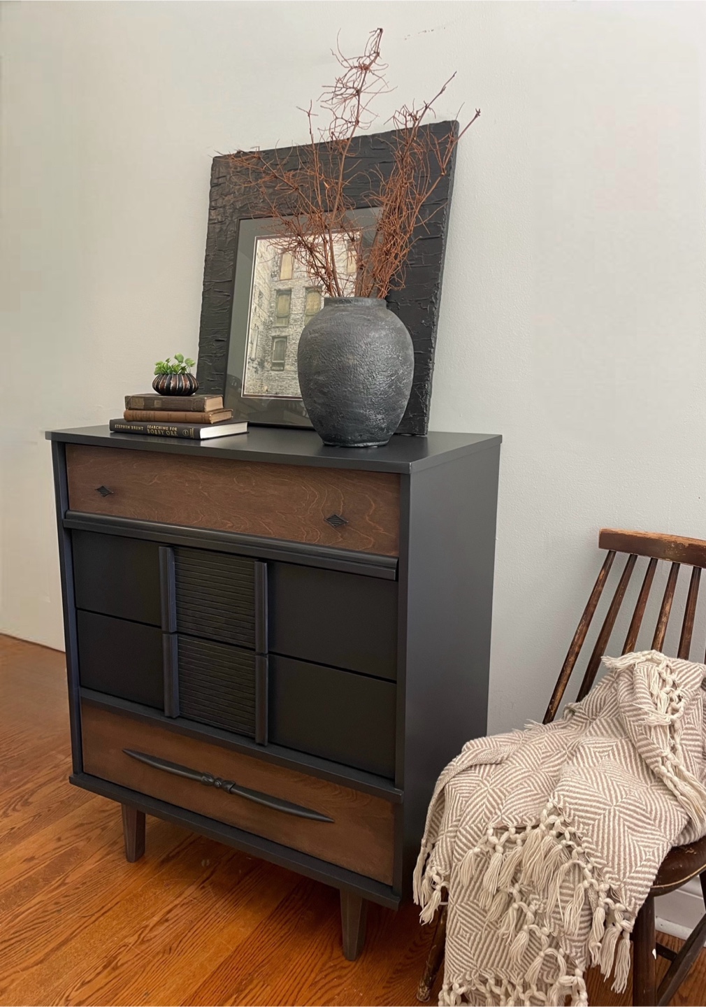 VISCOL Mid-Century Modern Tallboy Dresser - photo 5