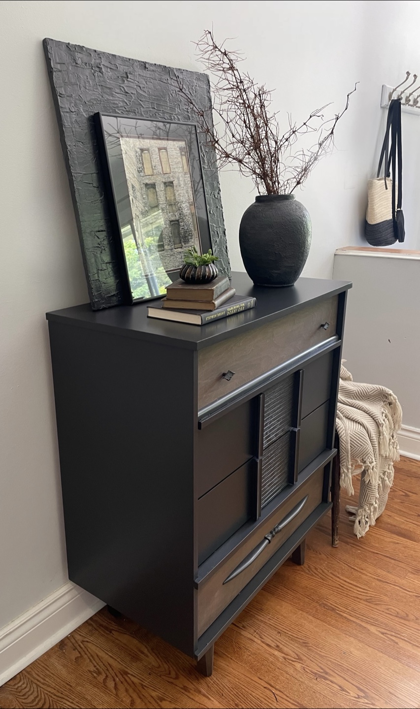 VISCOL Mid-Century Modern Tallboy Dresser - photo 2