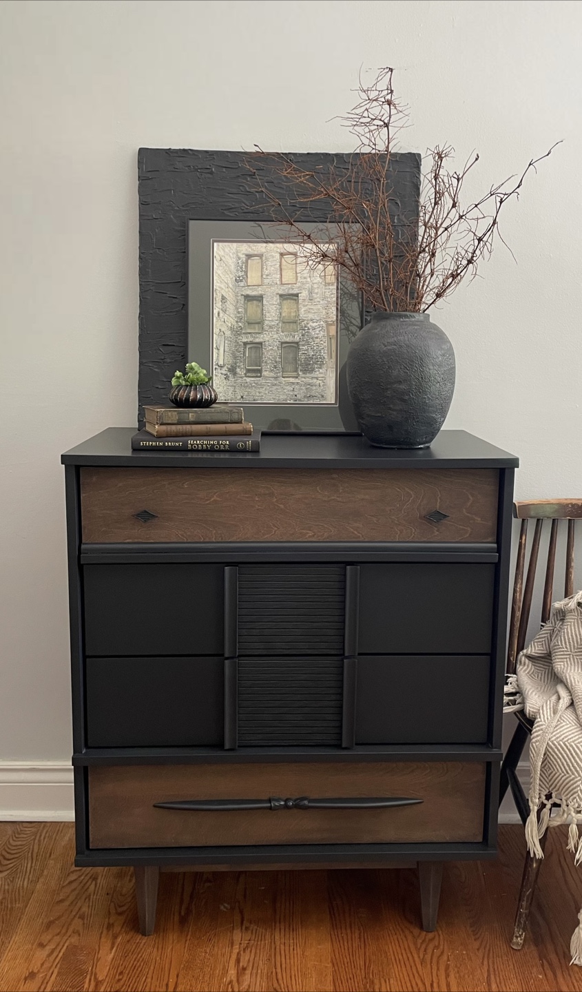 VISCOL Mid-Century Modern Tallboy Dresser - photo 4
