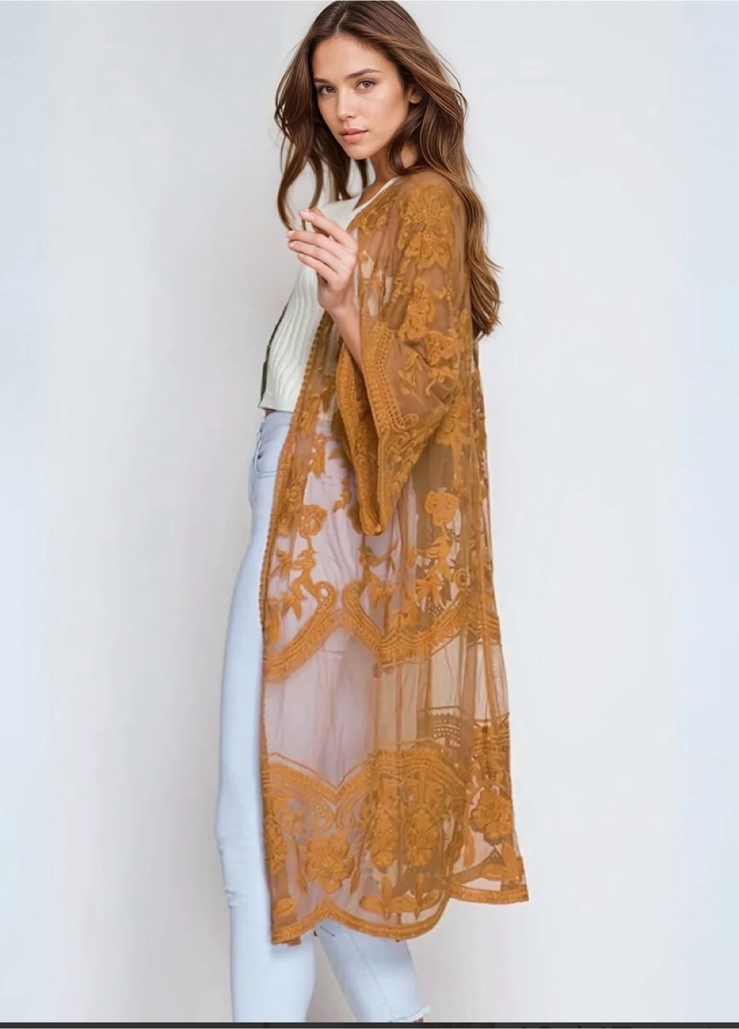 NEW! Lace Kimono Cover-Up - Perfect for Summer! - photo 2