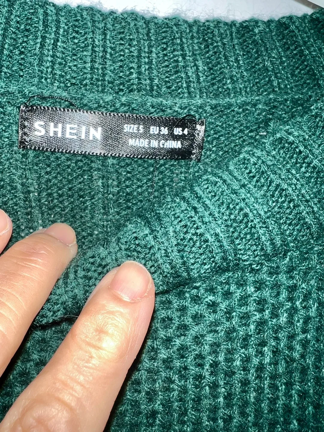 SHEIN Green Knit Dress - Size US 4 image indicator(3)