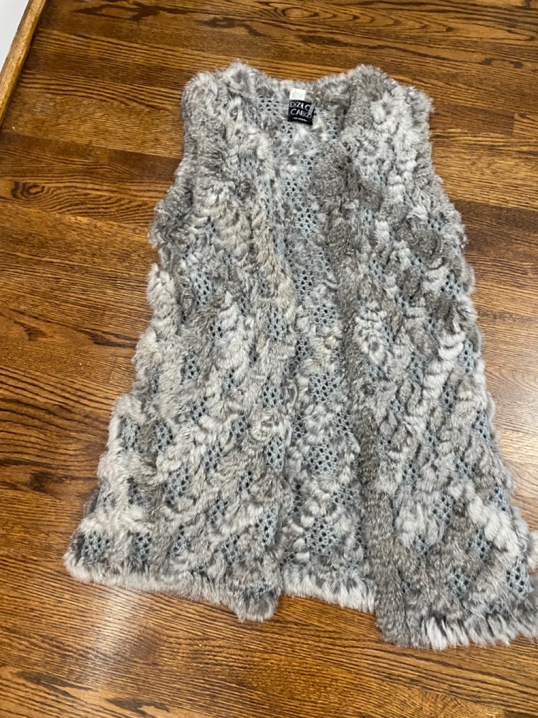 Vintage Rabbit Fur Vest - Size M thumbnail