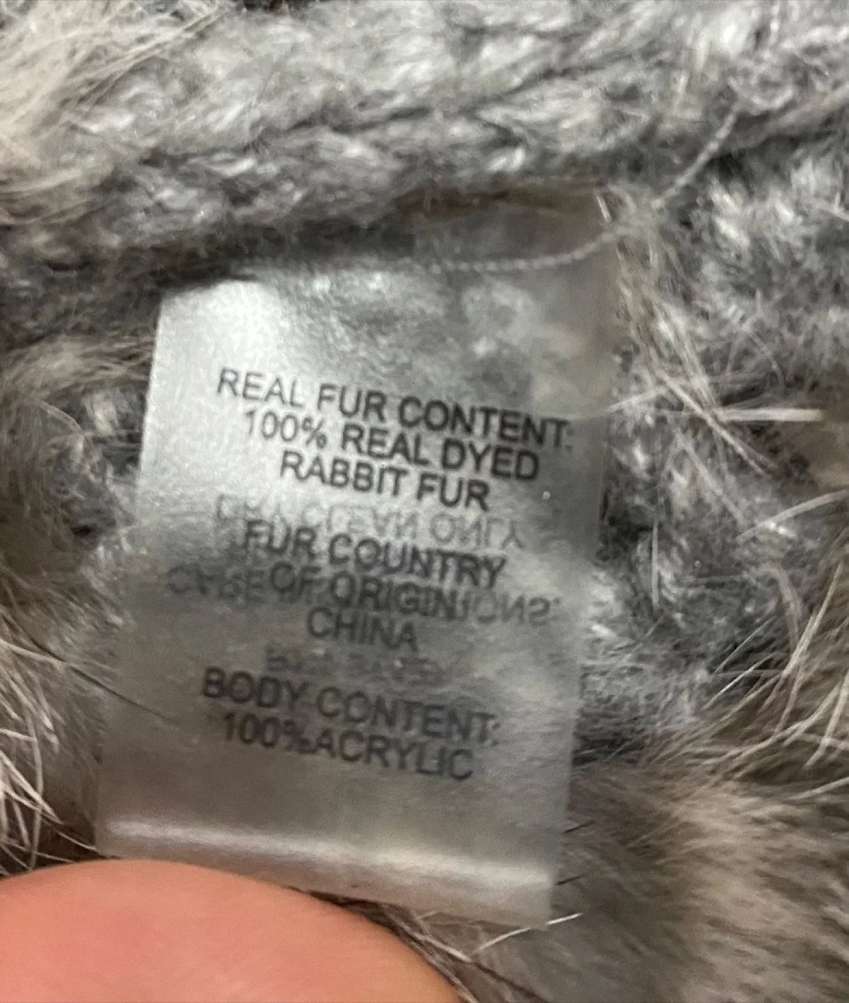 Vintage Rabbit Fur Vest - Size M image indicator(5)