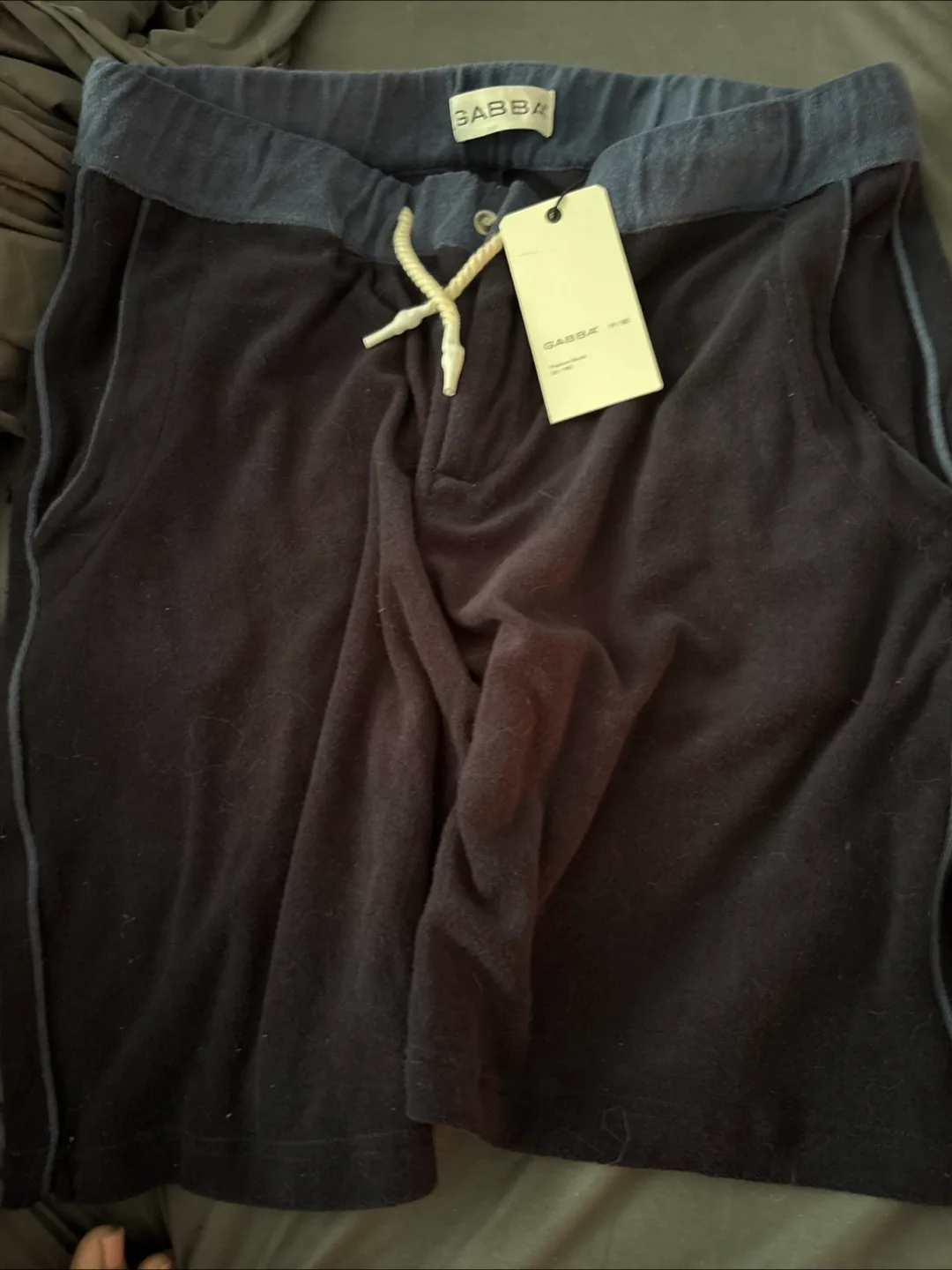 NEW Designer high end Gabba Terry Cloth Shorts - XXL, Blue/Blue image indicator(2)