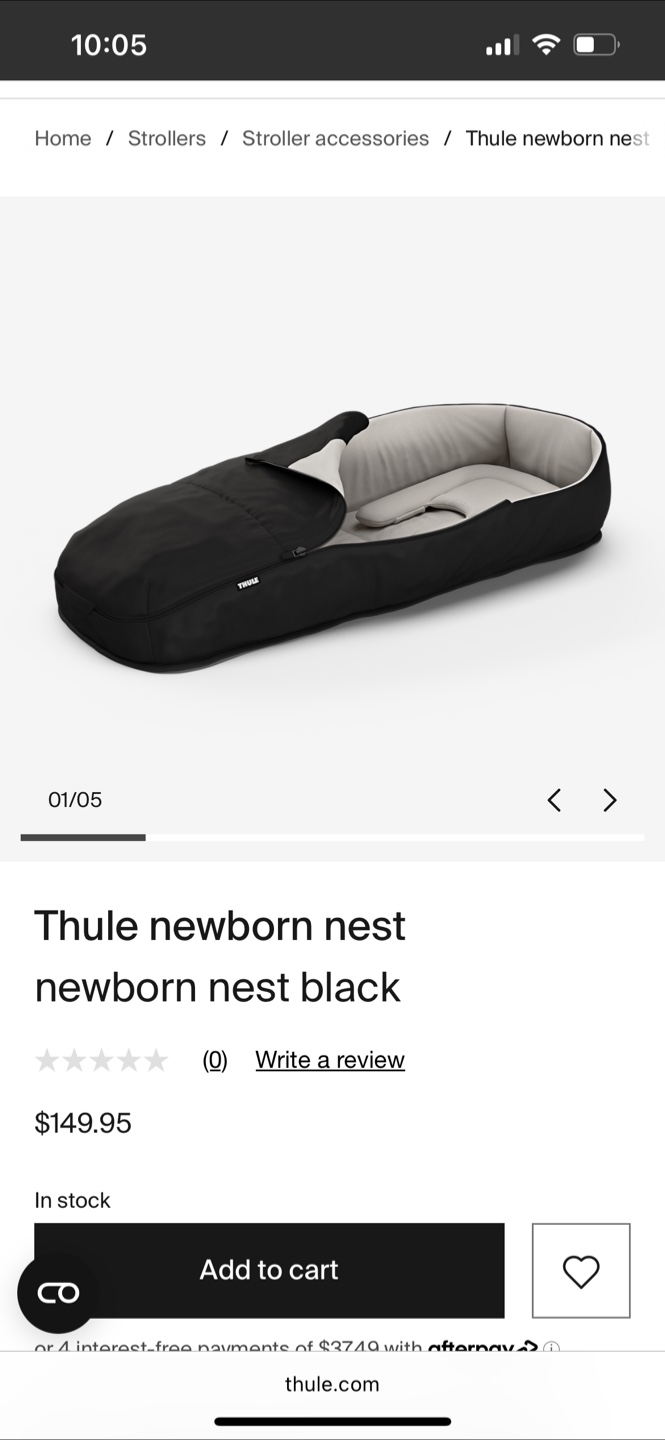Thule Newborn Nest - Black
