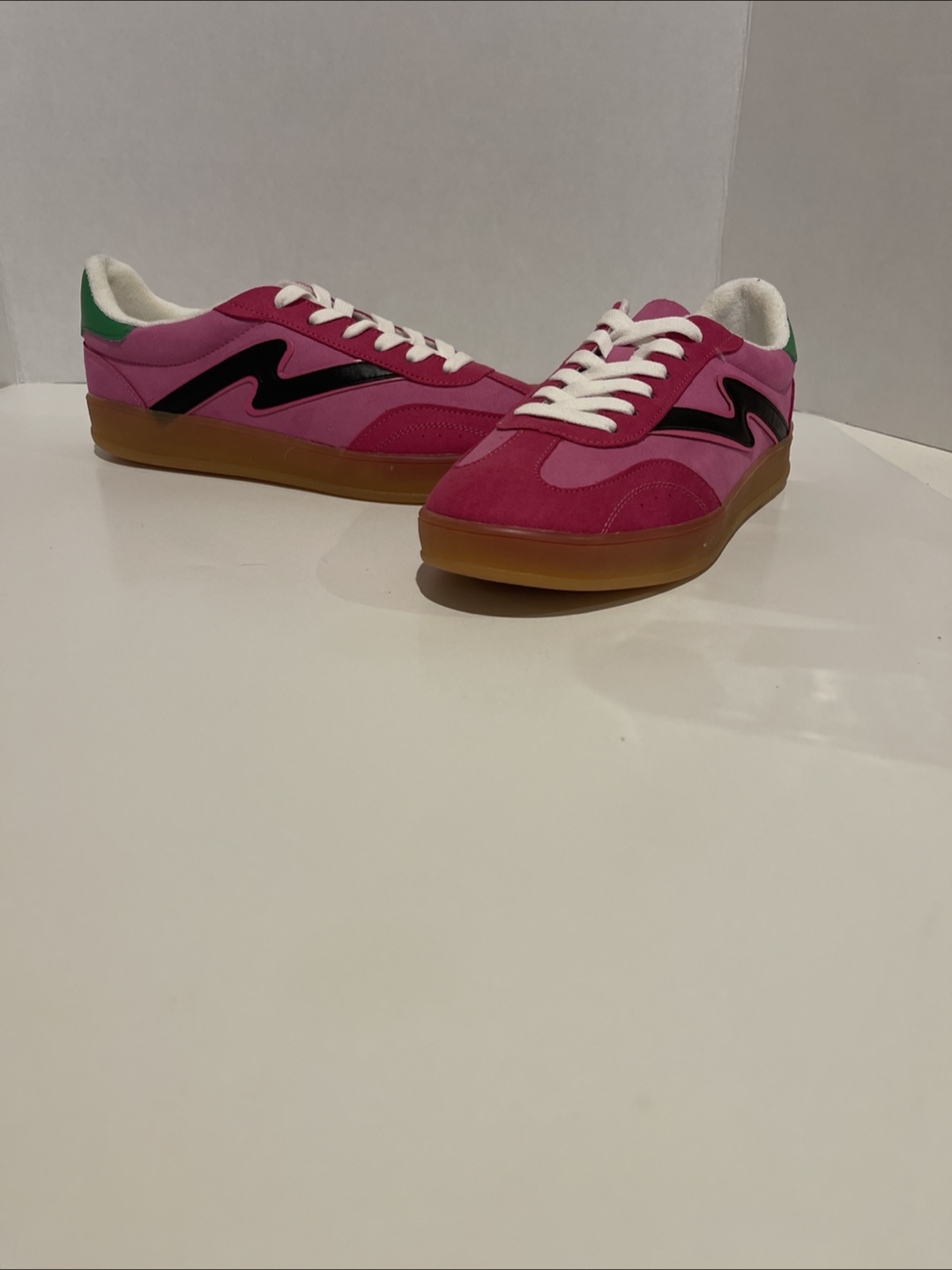Madden Girl Pink Suede Sneakers